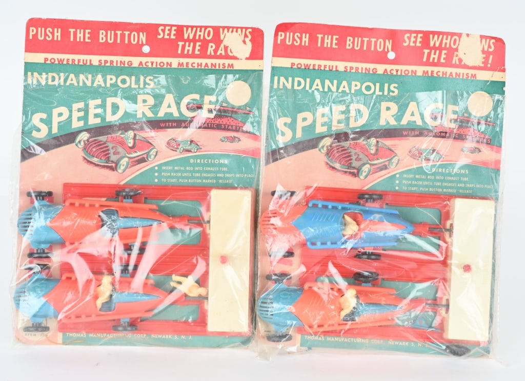 2- VINTAGE THOMAS INDY SPEED RACE w/ PACKAGING (1 of 5)