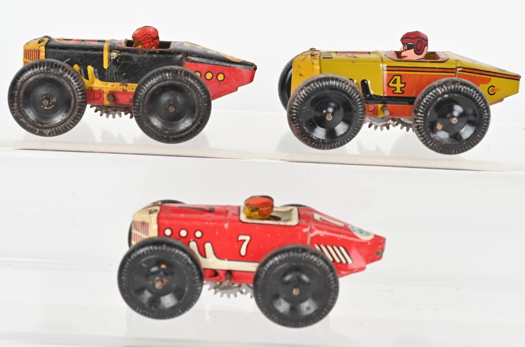 3- MARX TIN WINDUP RACE CARS (1 of 4)