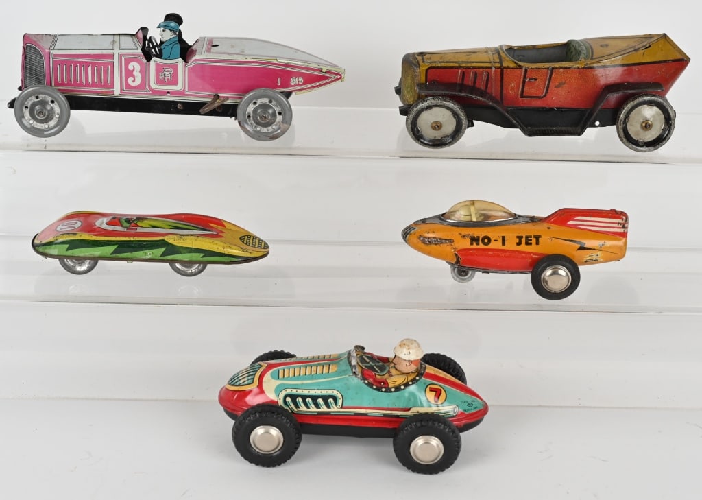 5- TIN WINDUP & FRICTION RACE CARS (1 of 7)