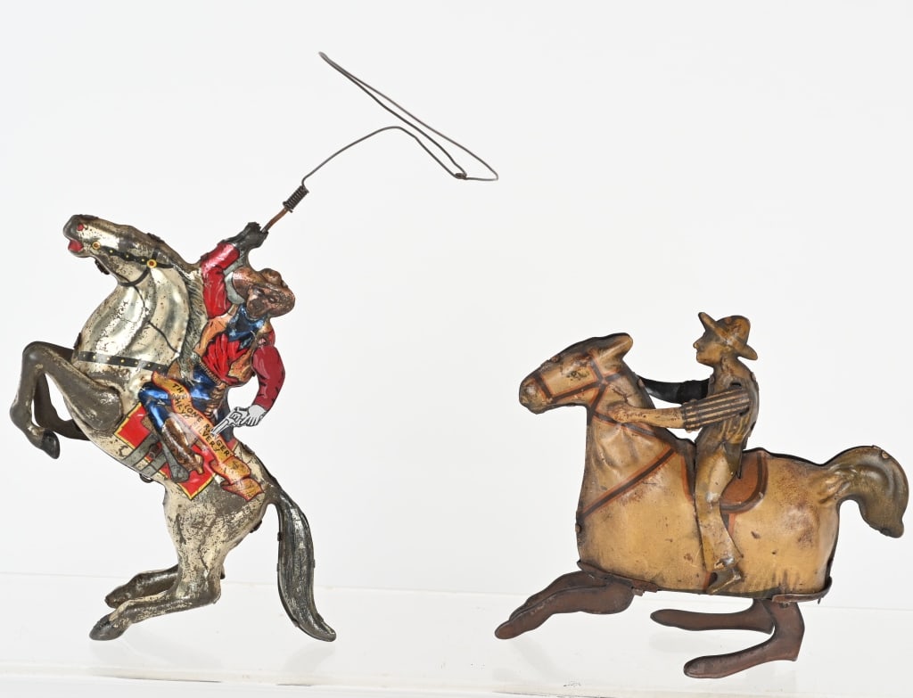 2- MARX TIN WINDUP TOYS, LONE RANGER & COWBOY (1 of 5)