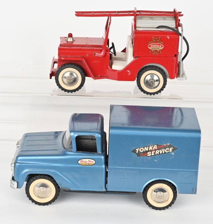 2- TONKA PRESSED STEEL TRUCKS (1 of 7)