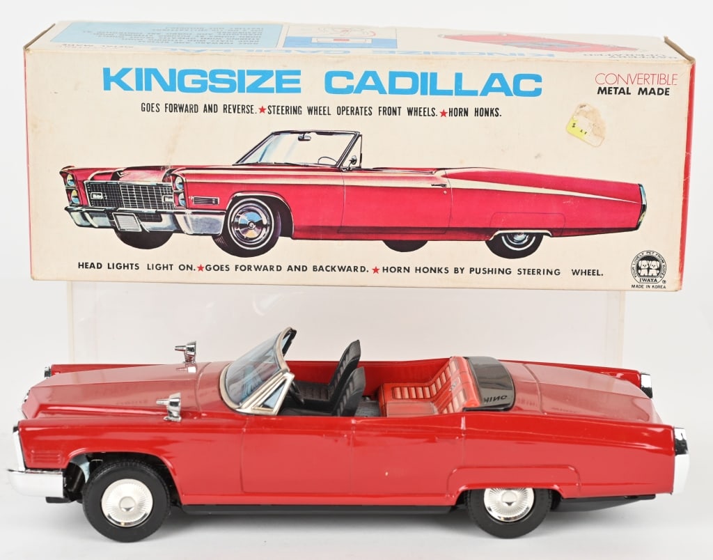 JAPAN BATTERY OP KING SIZE CADILLAC w/ BOX (1 of 7)
