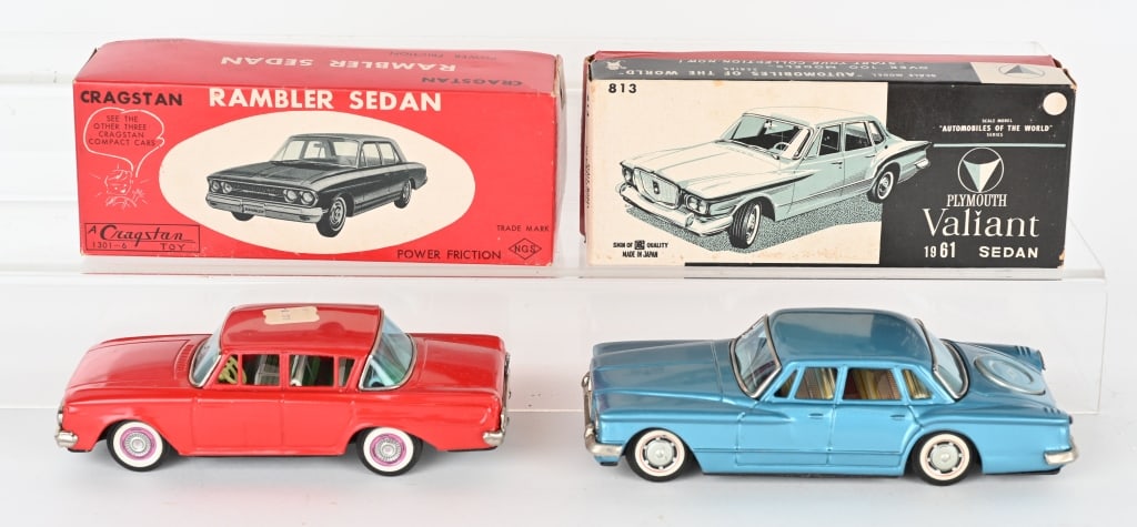 2- JAPAN TIN FRICTION CARS w/ BOXES (1 of 7)