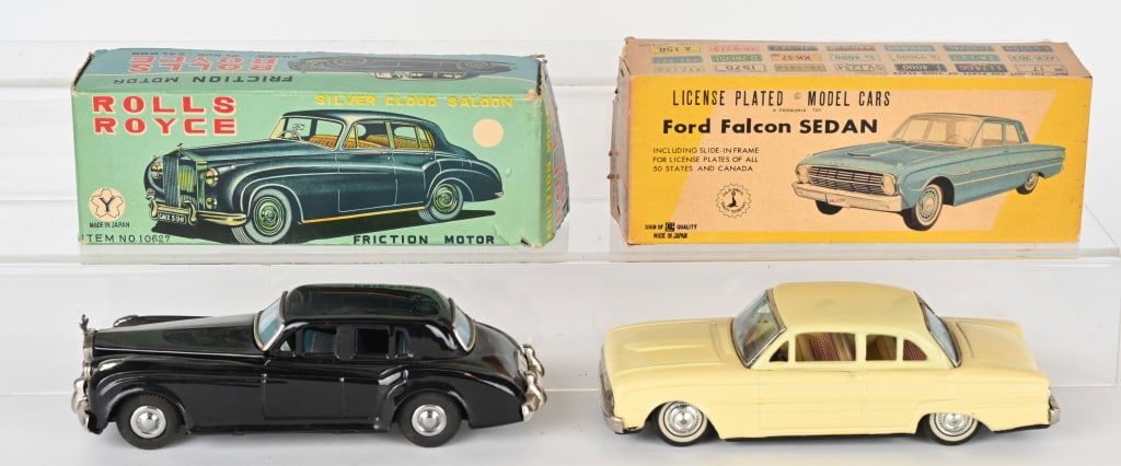 2- JAPAN TIN FRICTION CARS w/ BOXES (1 of 7)