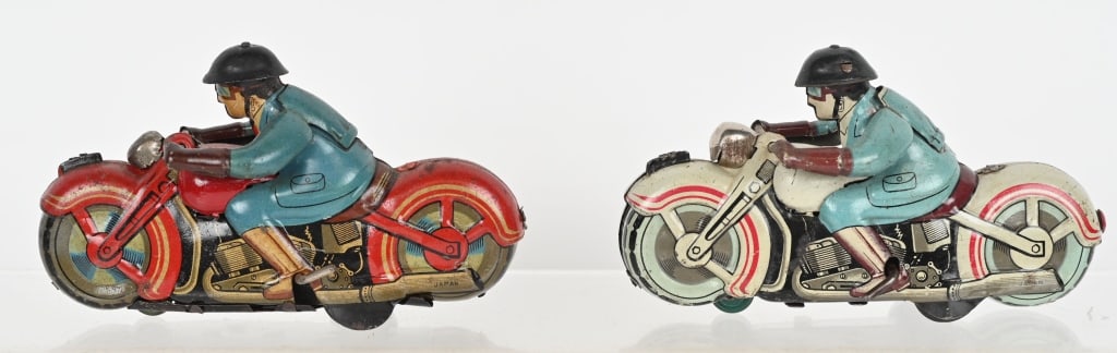 2- JAPAN TIN WINDUP MOTORCYCLES (1 of 5)