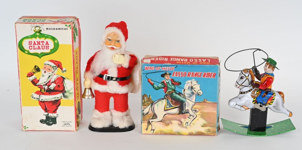 2- JAPAN MECHANICAL TOYS w/ BOXES (1 of 6)