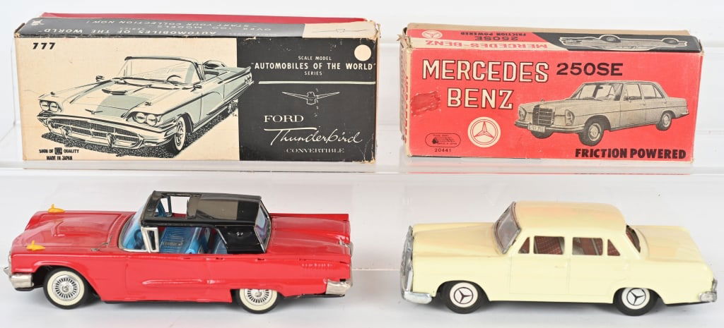 2- JAPAN TIN FRICTION CARS w/ BOXES (1 of 8)