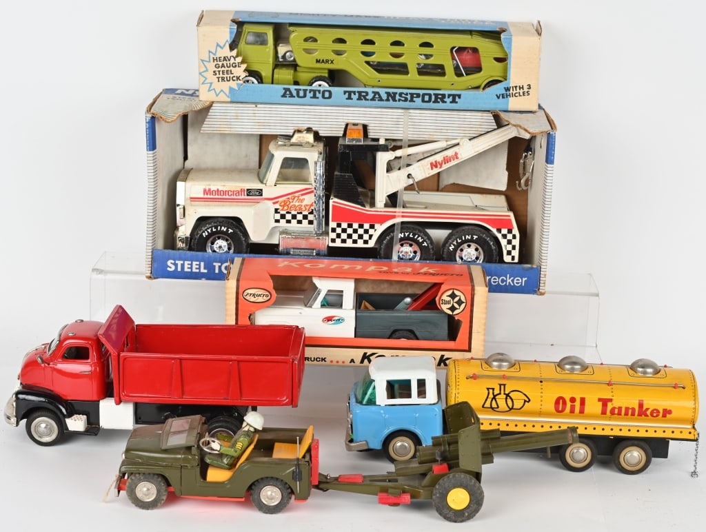 6- VINTAGE TRUCKS, SEVERAL BOXED (1 of 11)