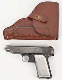 PRE WAR ORTGIES SEMI AUTO PISTOL WITH HOLSTER