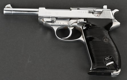 CHROME FINISHED MAUSER P.38 BYF 44 MARKED 9MM
