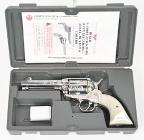 RUGER VAQUERO .45 ENGRAVED SA REVOLVER