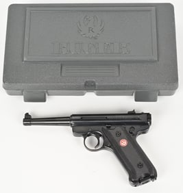 CASED RUGER MARK II TARGET .22 PISTOL