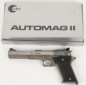 AMT AUTOMAG II 22 RIMFIRE MAGNUM SEMI AUTO PISTOL