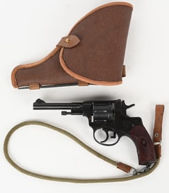 RUSSIAN NAGANT REVOLVER W/ HOLSTER AND LANYARD