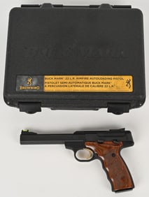 BROWNING BUCKMARK SEMI AUTO 22 LR WITH CASE