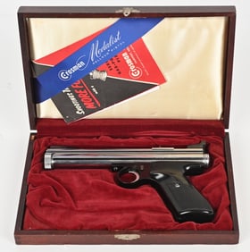 CROSSMAN MEDALIST PELLET PISTOL WITH CASE