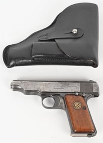 PRE WAR ORTGIES SEMI AUTO PISTOL WITH HOLSTER