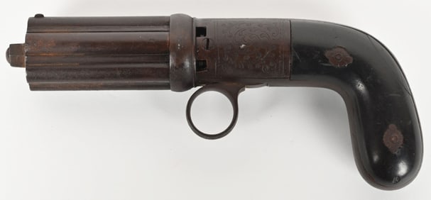 PERCUSSION 6 SHOT PEPPERBOX PISTOL
