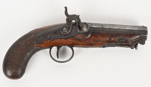 ENGLISH W & S ROUKE PERCUSSION PISTOL
