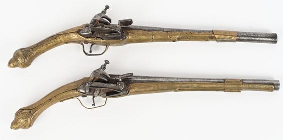 PAIR OF ALBANIAN MIQUELET PISTOLS