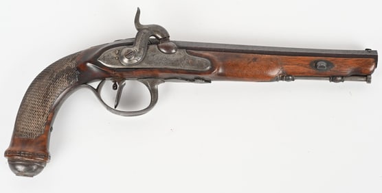 EUROPEAN 19TH CENTURY PERCUSSION PISTOL