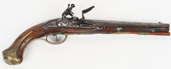 ANTIQUE ORNATE FLINTLOCK PISTOL