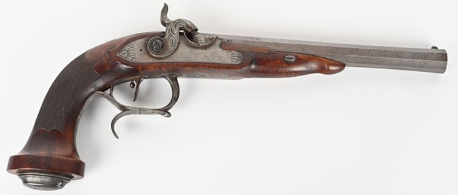 19TH CENTURY PERCUSSION BELT PISTOL