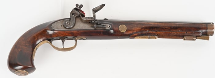 JOHN FOUNDERSMITH FLINTLOCK PISTOL, MODERN