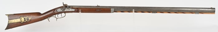 NEW YORK C. OGDEN HALF STOCK PERCUSSION RIFLE