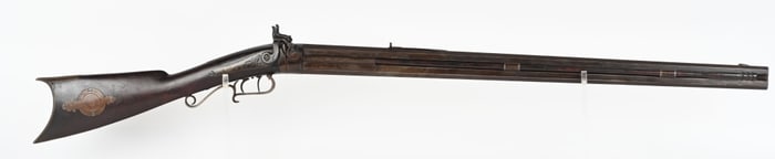 PERCUSSION OVER UNDER DOUBLE HAMMER RIFLE