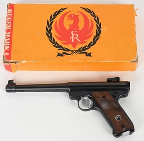 RUGER MARK 1 SEMI AUTO PISTOL .22LR WITH BOX