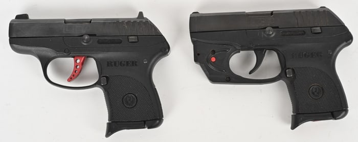 LOT OF (2) RUGER LCP SEMI AUTO PISTOLS 380 ACP