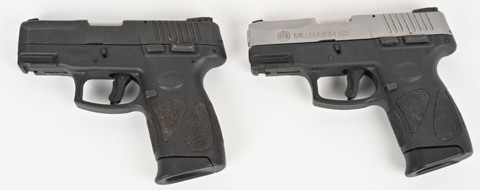 LOT OF (2) TAURUS SEMI AUTO PISTOLS 9MM