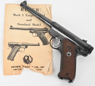 RUGER MARK 1 SEMI AUTOMATIC PISTOL 22 LR.