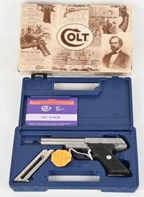 COLT MODEL 22 STAINLESS STEEL WITH BOX