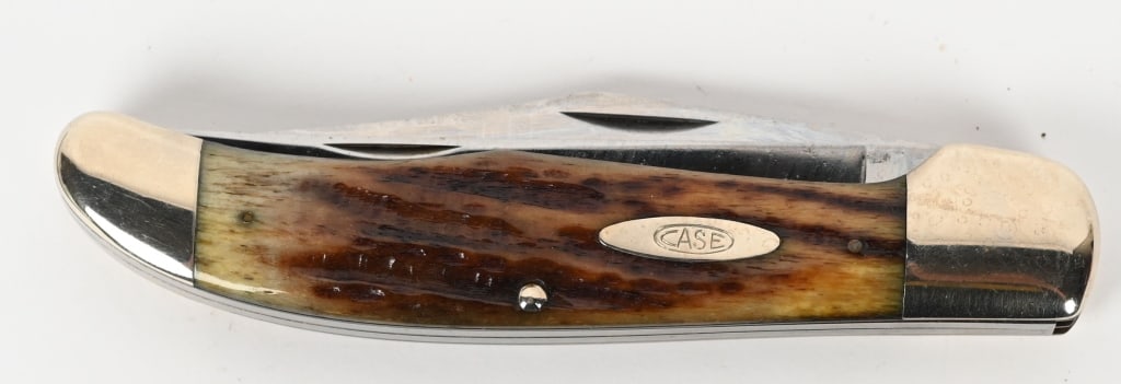 CASE XX TESTED 5265 STAG FOLDING HUNTER MINT: Mint Condition 1920-40 Case Tested XX (#5265) 2 Blade "Folding Hunter" Pocket Knife with mint Genuine Stag Handles. MINT!!! The company's roots extend back to 1889, when the Case brothers ? William Ru
