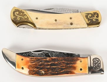LOT OF 2 SCHRADE FOLDING KNIFE'S