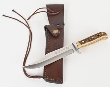 PUMA STAG HANDLE ORIGINAL BOWIE KNIFE w/ SHEATH