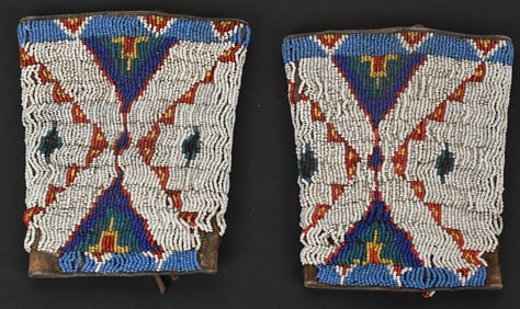 LATE 19TH C. NORTHERN PLAINS INDIAN ARM BANDS