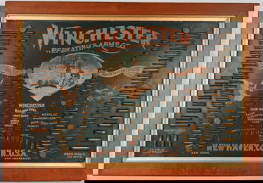 ICONIC WINCHESTER 1897 DOUBLE W CARTRIDGE BOARD