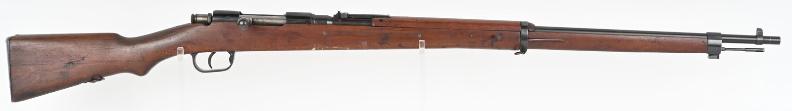 IMPERIAL JAPANESE NAVY TYPE 1 MADE IN ITALY 6.5 MM: SERIAL NUMBER: D8827 BARREL: 30 1/2" CALIBER: 6.5 X 50 MM MANUFACTURED: 1937-1938. Made in Italy for the Japanese Naval Landing Force. No import marks found. Only serial number is on the barrel shank,