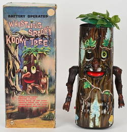 MARX BATTERY OP WHISTLING SPOOKY KOOKY TREE W/BOX