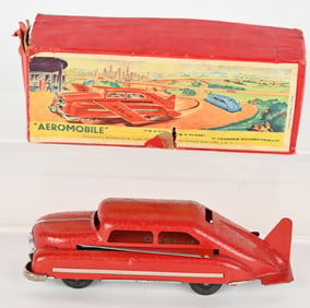 GERMAN TIN WINDUP AEROMOBILE w/ BOX