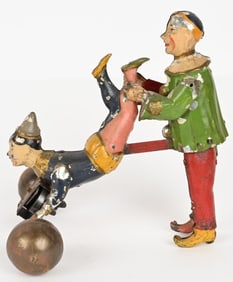 HANS EBERL HAND PAINTED WHEELBARROW TOY