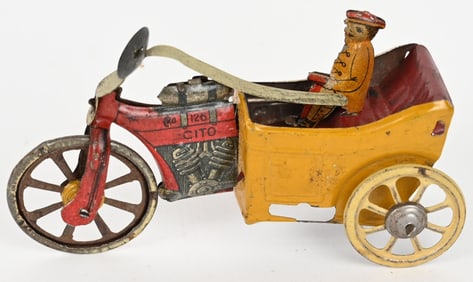 CKO MOTORCYCLE CART PENNY TOY