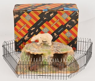 ELASTOLIN POLAR BEAR GROTTO w/ BOX