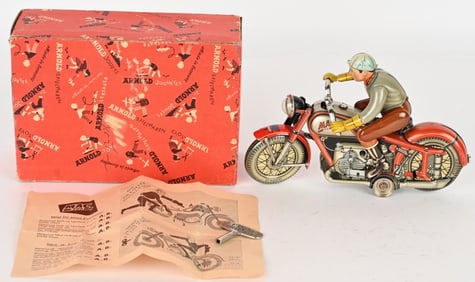 ARNOLD TIN WINDUP MAC 700 MOTORCYCLE w/ BOX