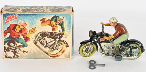 ARNOLD TIN WINDUP MAC 700 MOTORCYCLE w/ BOX