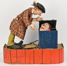 VINTAGE CLOWN AUTOMATON STORE DISPLAY