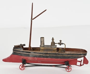RADIGUET LIVE STEAM SINGLE MAST BATTLESHIP
